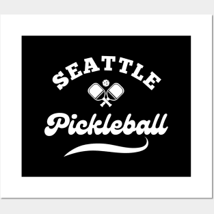 SEATTLE Pickleball Team Player , Paddle Ball, Fun Game to Play Posters and Art